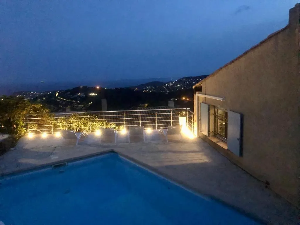 קבלייר-סור-מר Mountain Beach Villa With Panorama View & Private Pool & Sun Terrasse 0*,  צרפת
